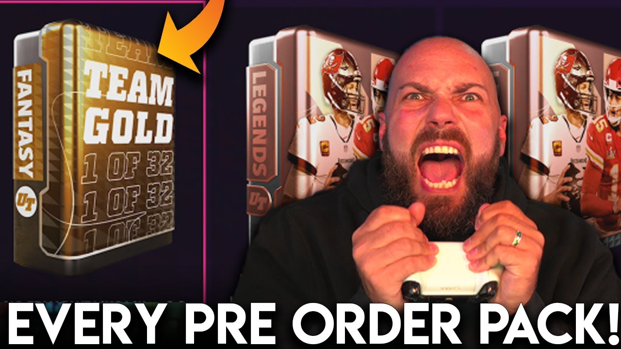 OPENING EVERY PRE ORDER PACK FOR THE MADDEN 22 DYNASTY EDITION!