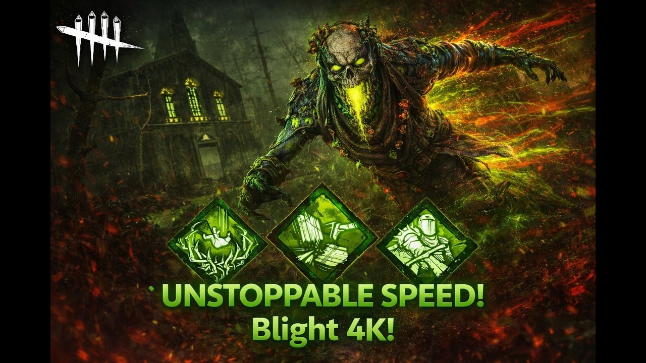 UNSTOPPABLE SPEED!  Blight 4K (Father Campbell’s Chapel) Dead by Daylight Gameplay