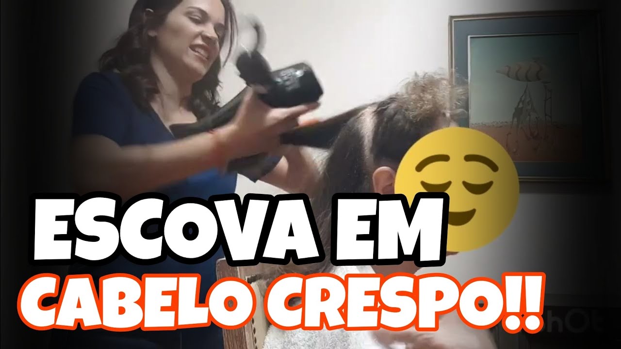 ESCOVA EM CABELO CRESPO!! COMO FAZER?? Passo a passo +dicas!