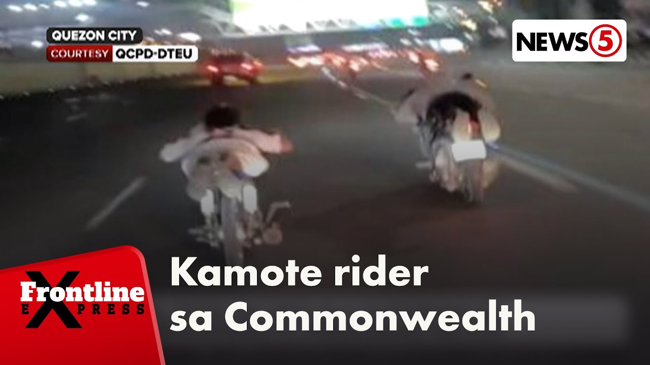 Pasaway na mga rider, nag-ala superman sa Commonwealth Avenue | Frontline Express