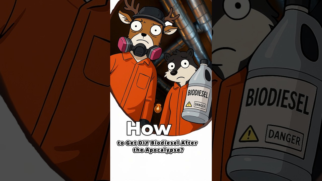 How to Make BioDiesel in a Post-Apocalyptic World #shorts #science