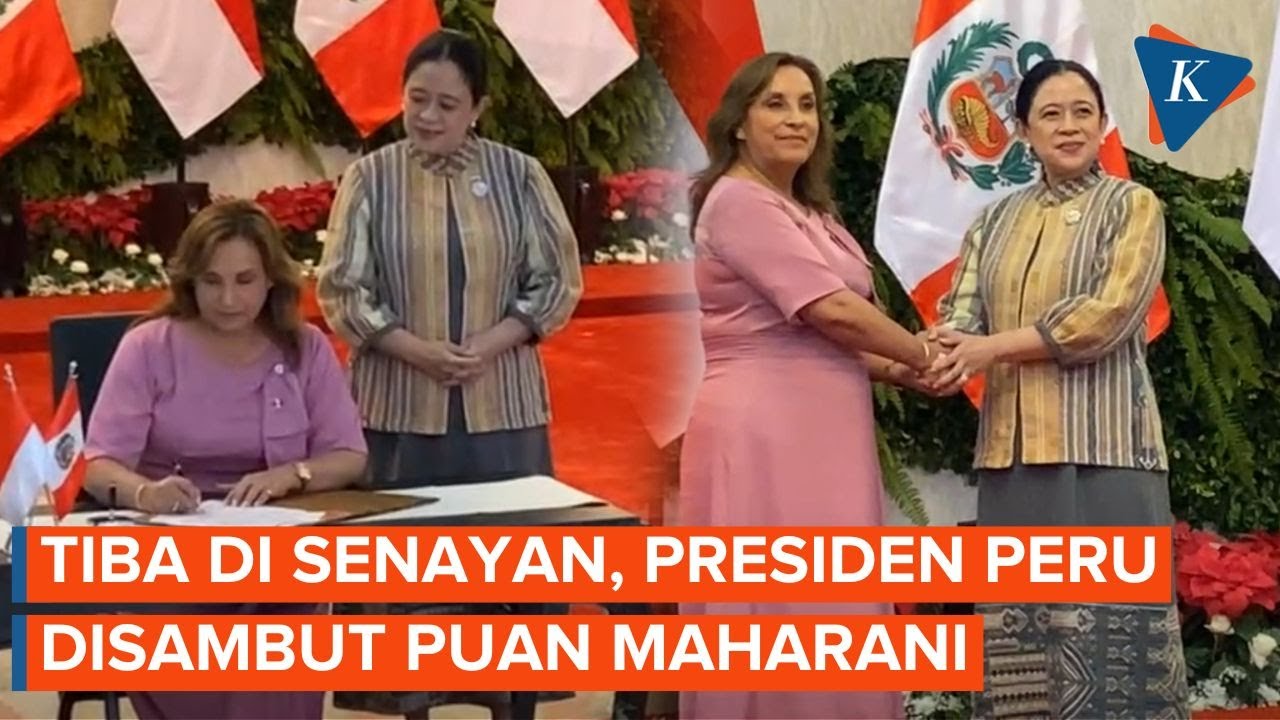 Momen Hangat Ketua DPR RI Puan Maharani Terima Presiden Peru di Senayan