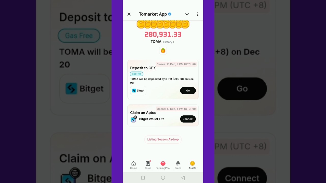 How to widhraw Tomarket Token I Withdraw Tomarket Airdrop Instant At #bitget I #tomarketairdrop