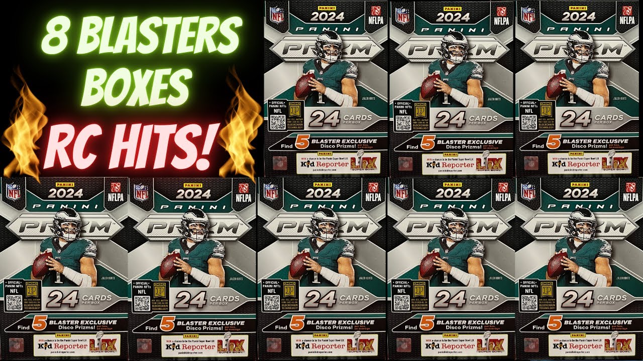 💥 8 Blasters 😮 Big Hits! 2024 Panini Prizm Football Blaster Boxes ** Go Big Week! **