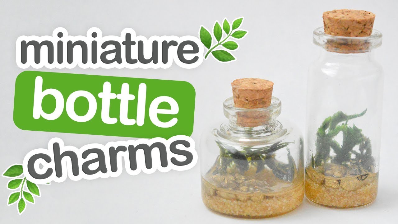 Miniature Terrarium in a Bottle Charms - DIY Tutorial