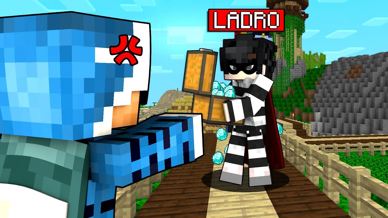 UN LADRO ENTRA NEL MIO MONDO PRIVATO - MINECRAFT ITA