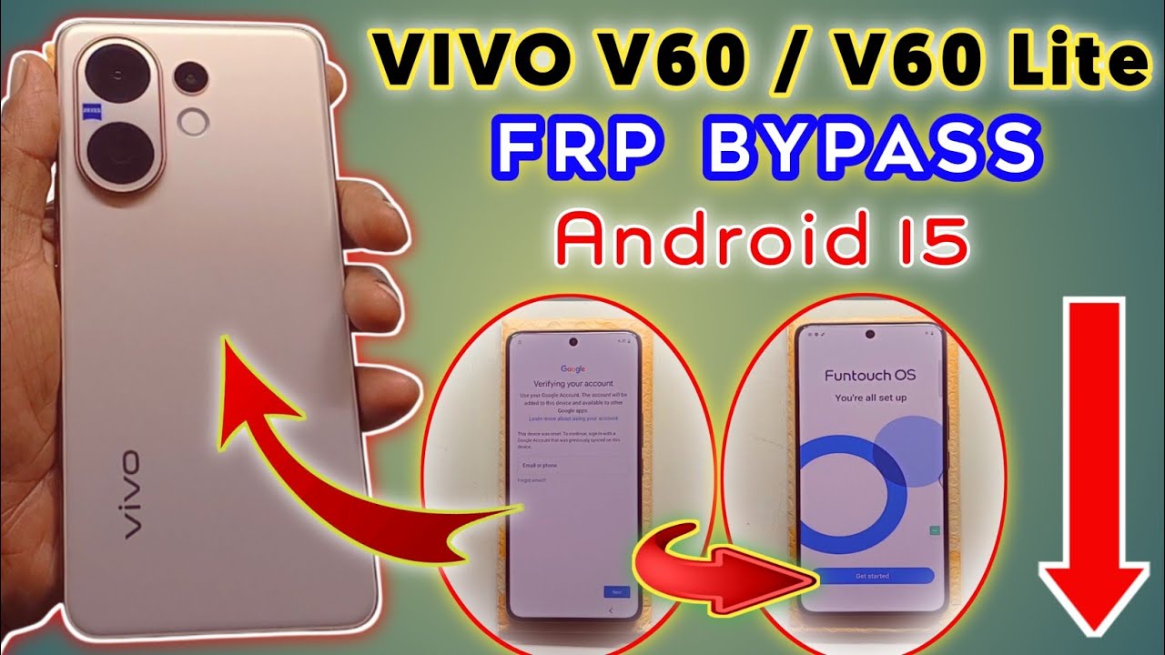 VIVO V60 Frp Bypass 2026 Without Pc | Android 15 | VIVO V60 Frp Remove New Update 💯✅