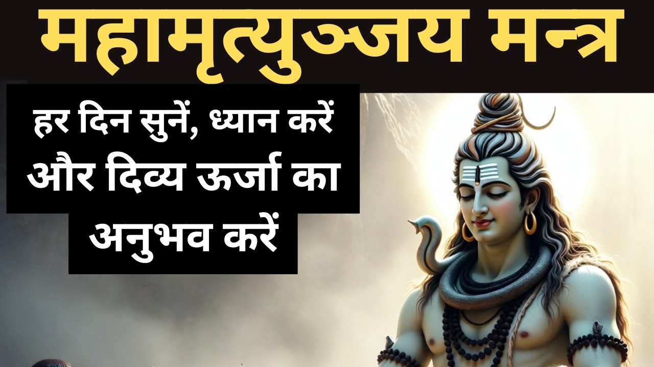 🕉️ महामृत्युंजय मंत्र स्वास्थ्य और शांति के लिए शक्तिशाली शिव मंत्र हर दिन सुनें, ध्यान करें