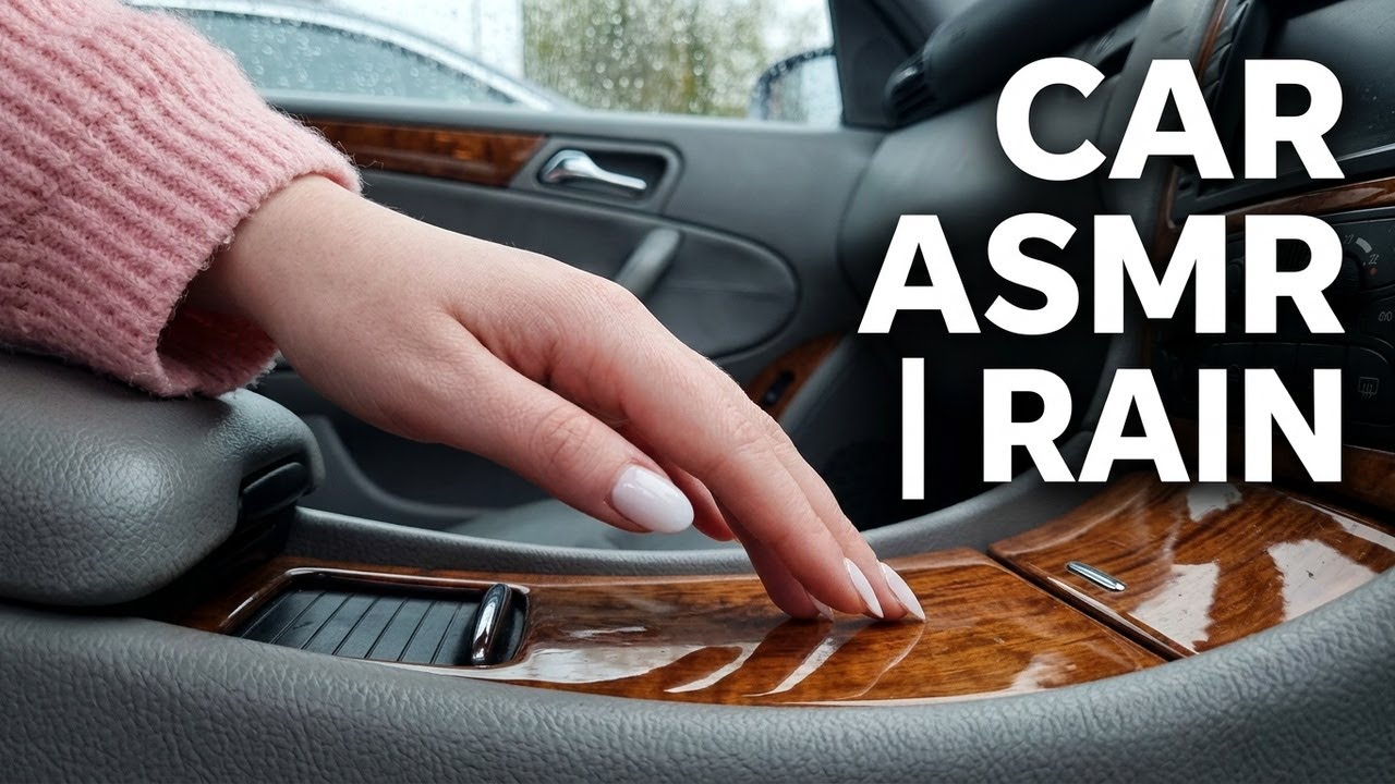 Car Tapping Sounds with Rain | ASMR