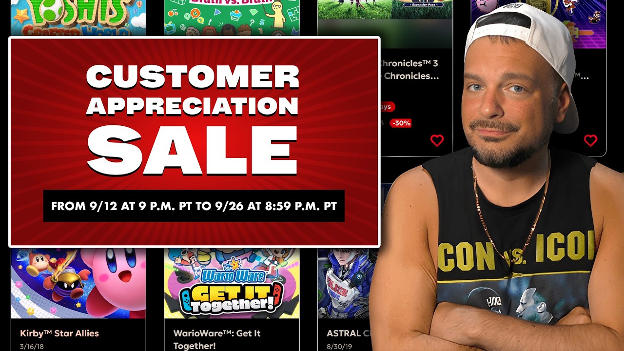 Nintendo's BIG Customer Appreciation Sale Is Live But....