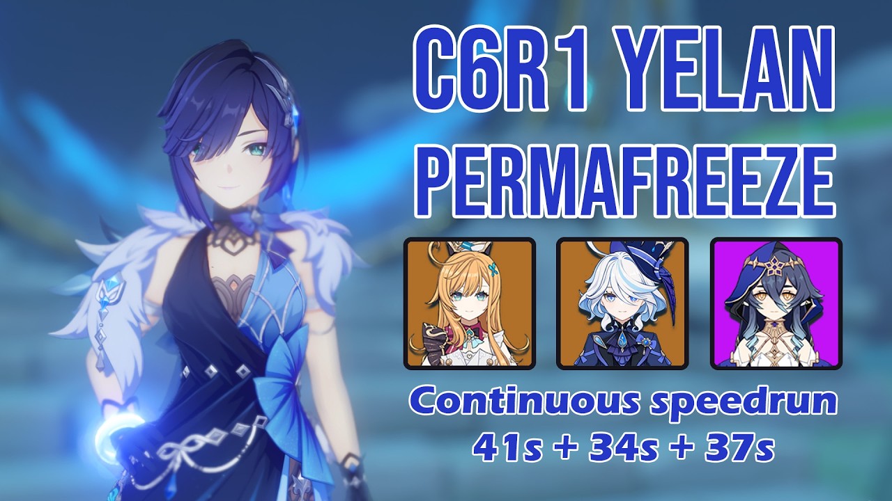(6.3) C6R1 Yelan PermaFreeze First Half Continuous Clear - GI Spiral Abyss Floor 12