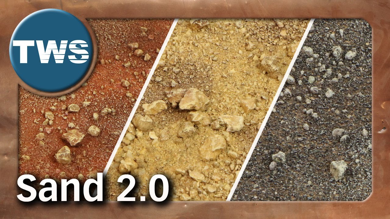 Tutorial: farbiger Terrarium-Sand für Figuren-Bases, Tabletop-Gelände & Spielplatten (Erde, TWS)