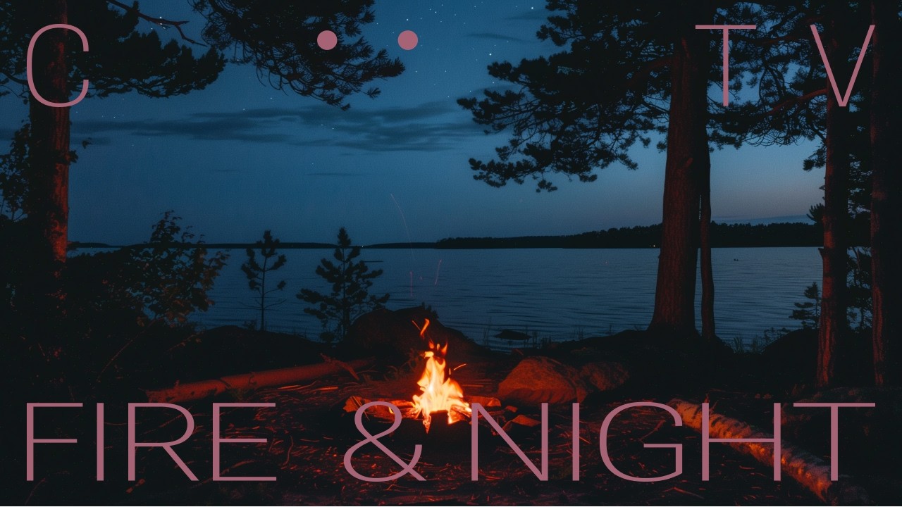 Fire Sounds & Night Ambience (No Music) 1hour
