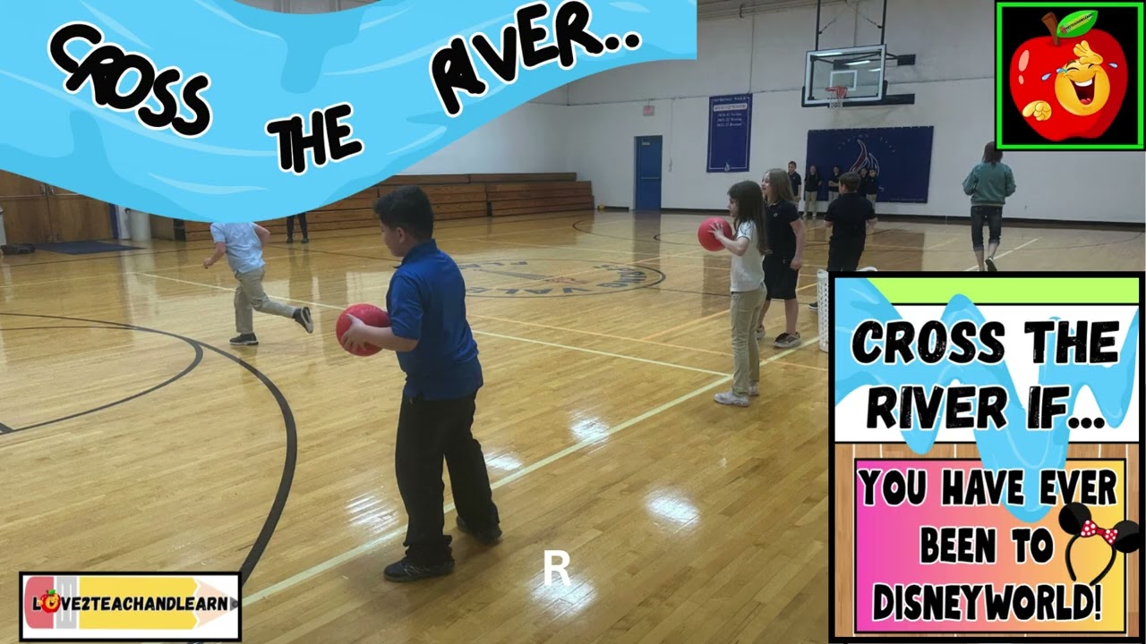 CROSS THE RIVER - PE Game, Ice Breaker, Field Day Game #icebreaker #gamesforkids