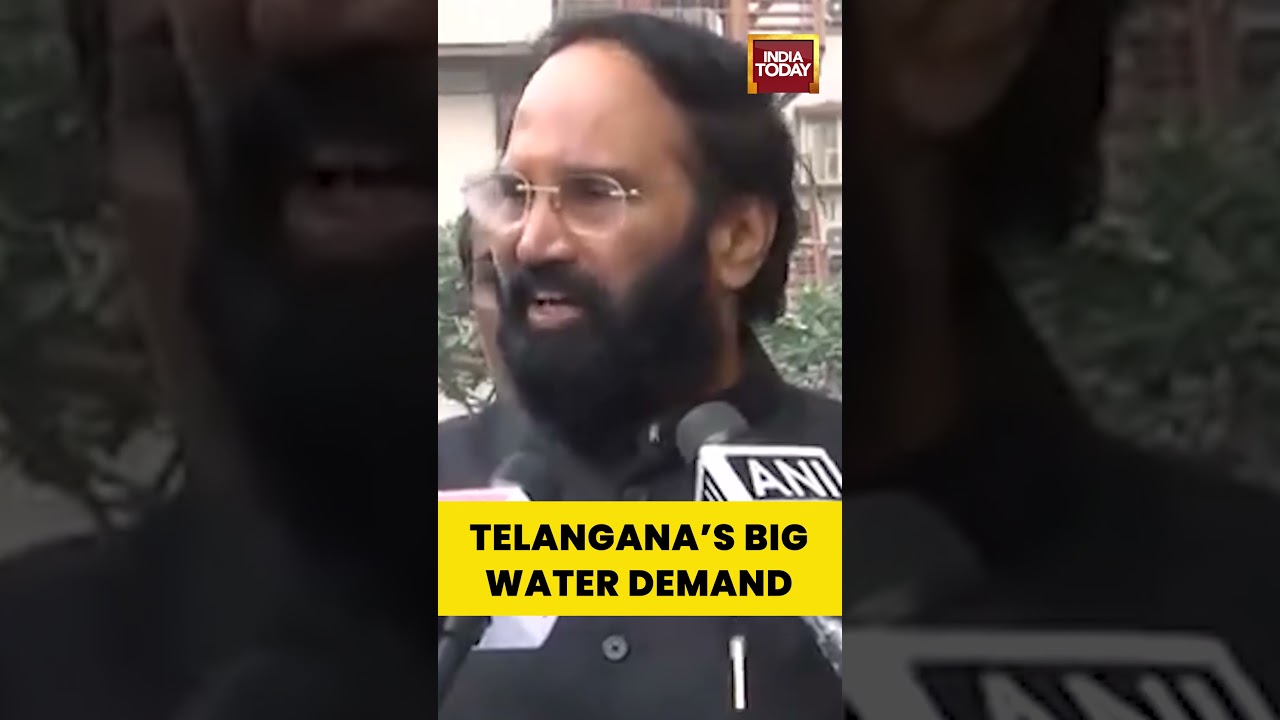 #telangana #waterproject Water Disputes: Telangana Flags AP & Karnataka Projects to Centre
