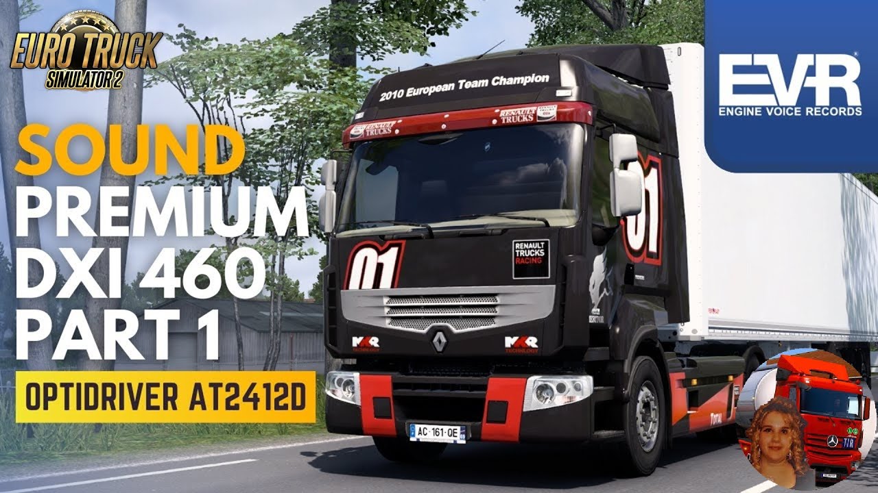 Euro Truck Simulator 2 (1.55) SFX Renault Premium DXi460 EEV by Engine Voice Records + DLC's & Mods