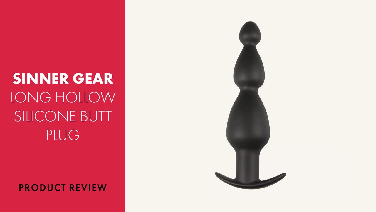 Sinner Gear Long Hollow Silicone Butt Plug Review | PABO