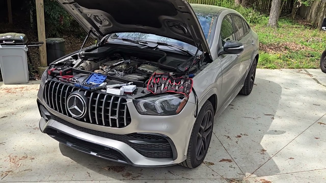 Mercedes-Benz GLE53 spark plug replacement  Part 1