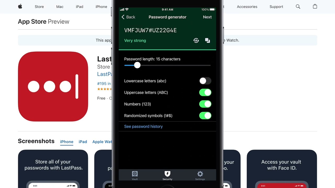 Using the LastPass Password Manager app for iOS