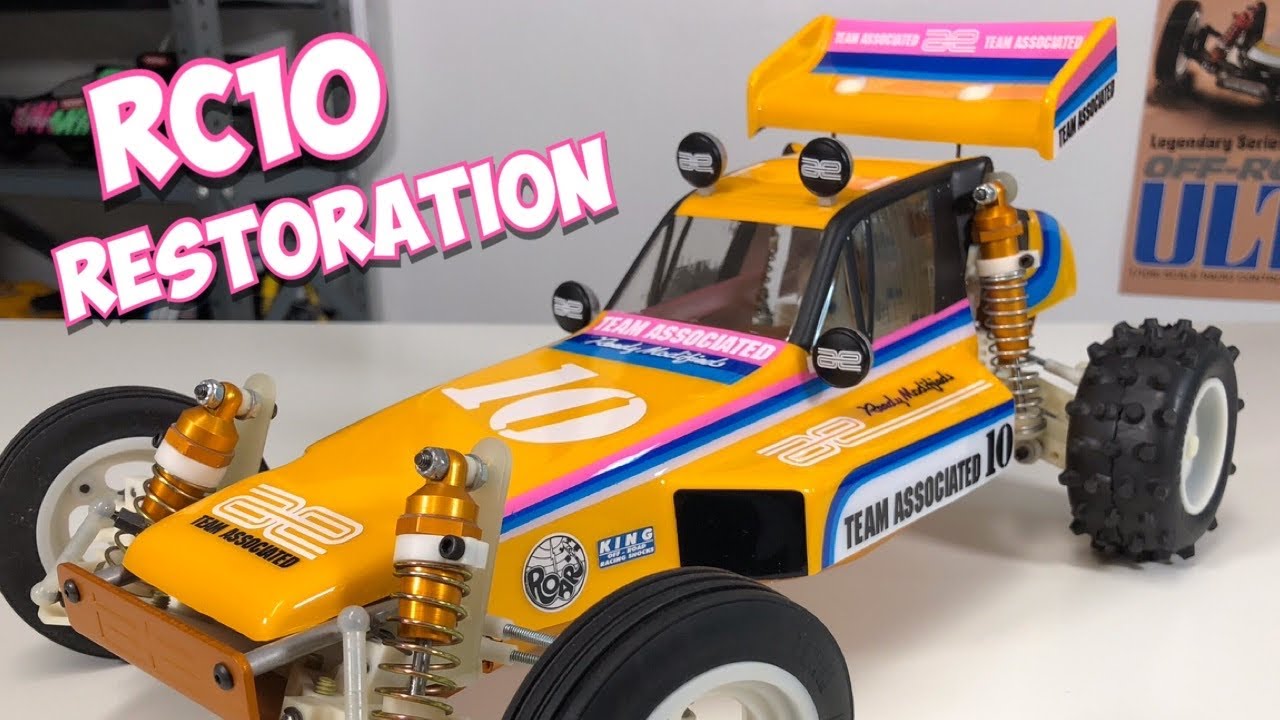 e168: Реставрация Vintage Team Associated RC10 — покадровая разборка, восстановление и кузовные р...