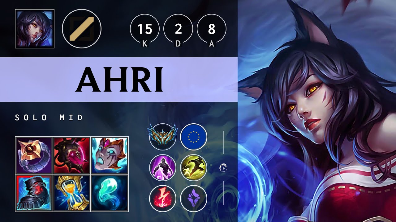 Ahri Mid vs Syndra - EUW Challenger Patch 25.13