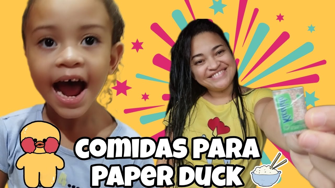 IDEIAS DE COMIDINHA PARA PAPER DUCK!!!!