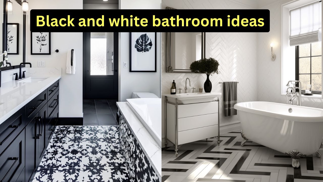 Small Bathroom? These Black and White Ideas Are Game-Changers!