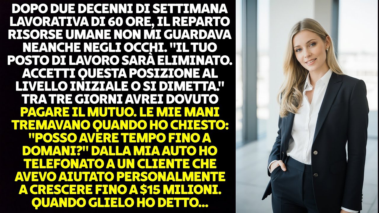 IL REPARTO RISORSE UMANE HA DETTO FREDDAMENTE: 