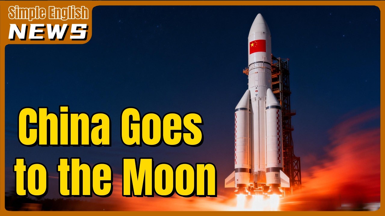 China Goes to the Moon | English Listening Practice | Simple English News