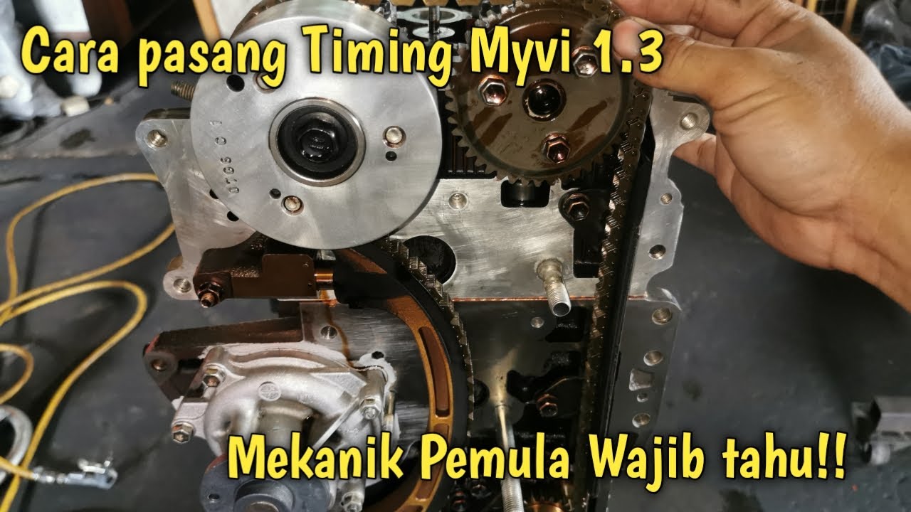 Cara Pasang Timing Chain Myvi 1.3 [ Supaya Piston Dan Valve Tidak Berlanggar]