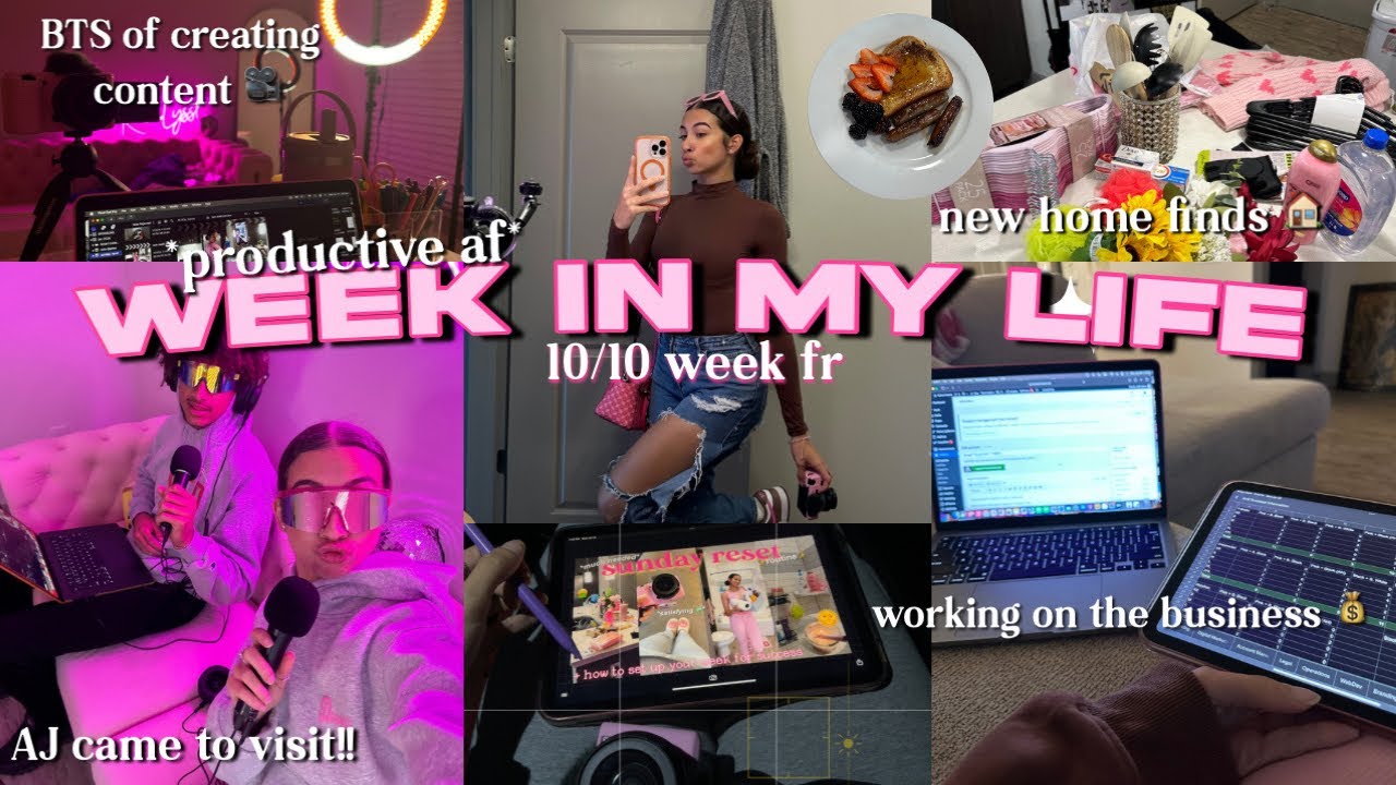 A 10/10 WEEK IN MY LIFE: home & car decor shopping + how i edit thumbnails + business bts 💰 + MORE!