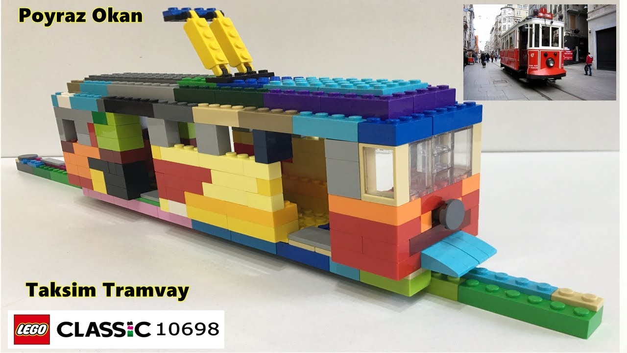 Lego Classic 10698 Serisi Oyuncaklarla Nostaljik Taksim TRAMVAY Nasıl Yapılır? / (lego 10698 ideas)