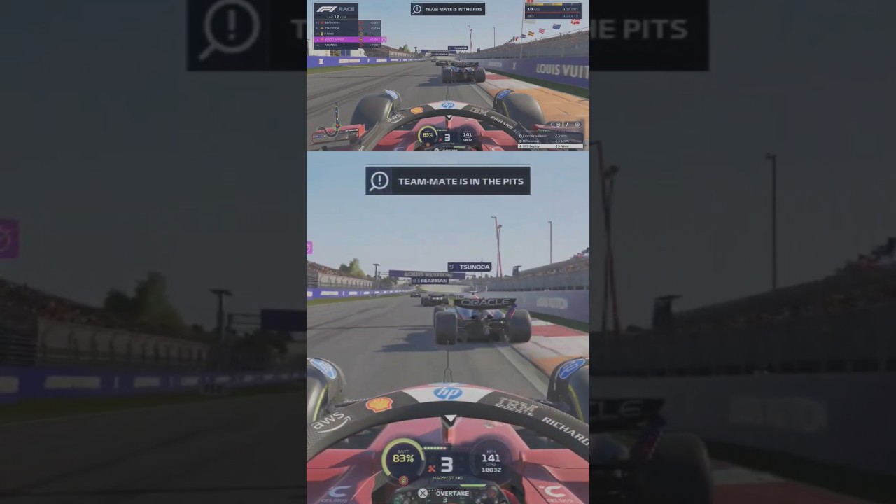 IN THE RED BULL SANDWICH 😰 #f1simracing #f125game #f125gameplay #redbullracing #f1simracing