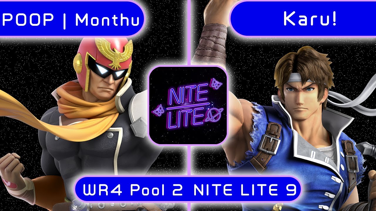 NITE LITE 9 - Monthu (Captain Falcon) vs Karu! (Richter) - Winners Round 4 Pool 2