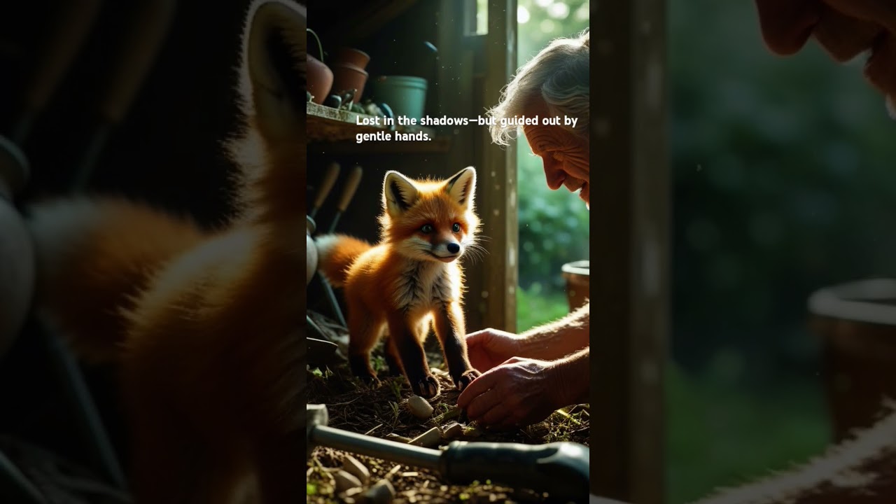 Fox Cub Freed from Shed! #PawTales #FoxRescue