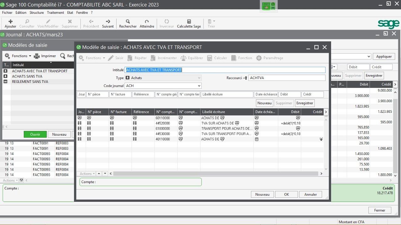 #N°35 COMMENT CREER DES MODELES DE SAISIE SUR SAGE SAARI i7 (PARTIE 2)