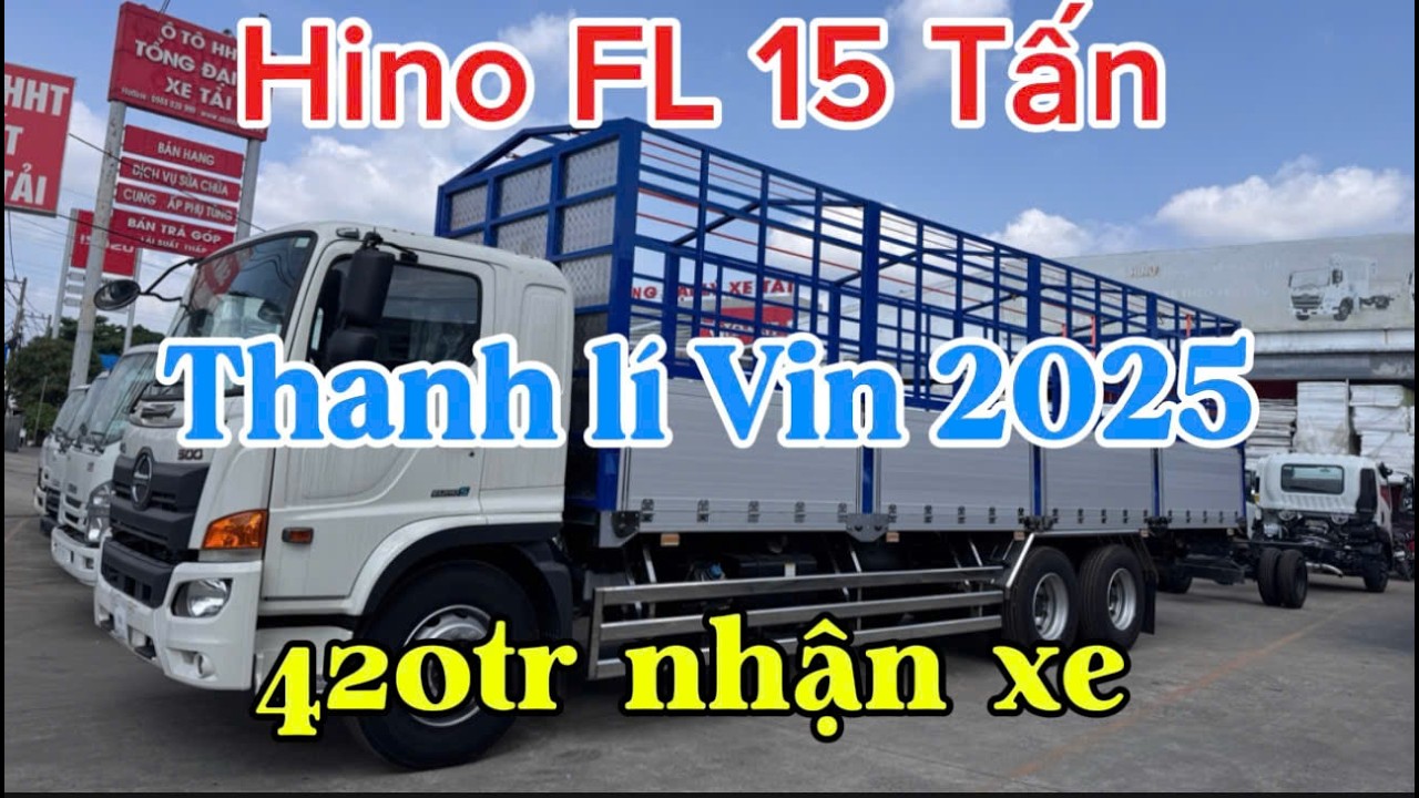 Báo Giá Hino FL 15 Tấn Mui Bạt Nhôm Đà i | Hino FL 3 Chân Vin 2025 | Hino 15 Tấn