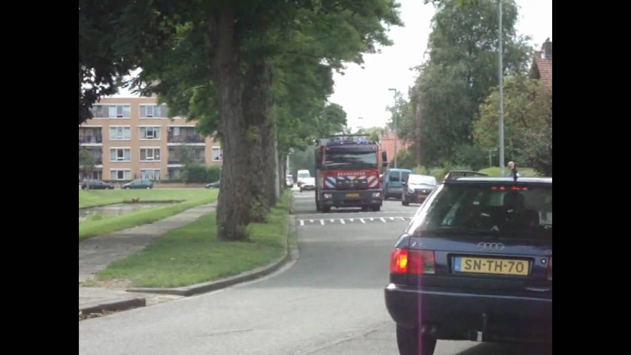 Prio 1 TS40-1 AL46-1 (TS46-1) Wijkteam politie OMS Gebouwbrand Laurens Vierdaagsestraat Rotterdam