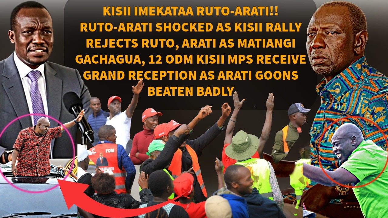 RUTO-ARATI FINISHED IN KISII AFTER MATIANGI, RIGATHI 12 ODM KISII MPS RECEIVE GRAND RECEPTION TODAY