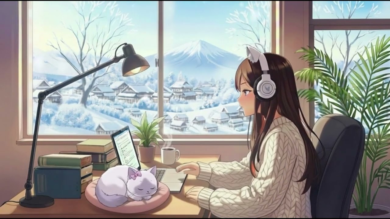 Happy/Laid Back Lofi Beats ~ Cozy Japan Winter Morning