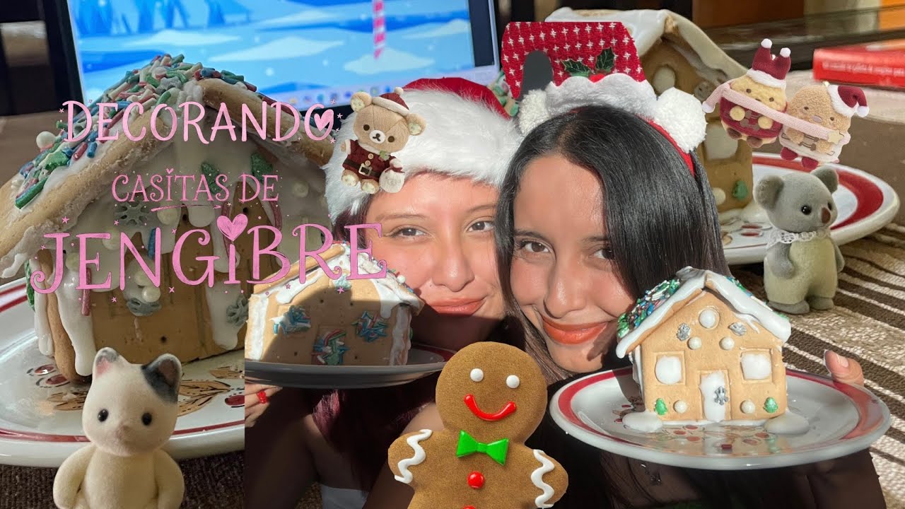 decorando casitas de jengibre 🎄🏠🪅⭐️💘 