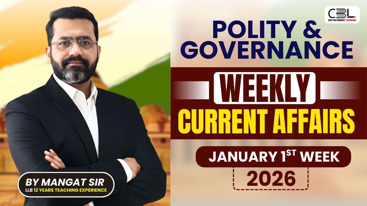 UPSC Current Affairs 2026 | Polity & Governance Current Affairs Topics from january 2026✅