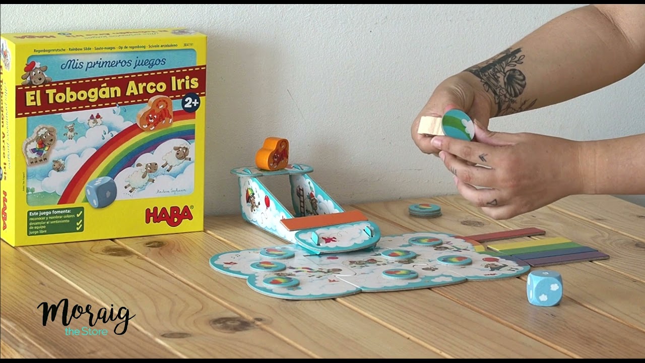 ¿Cómo se juega Tobogán arcoiris? de HABA