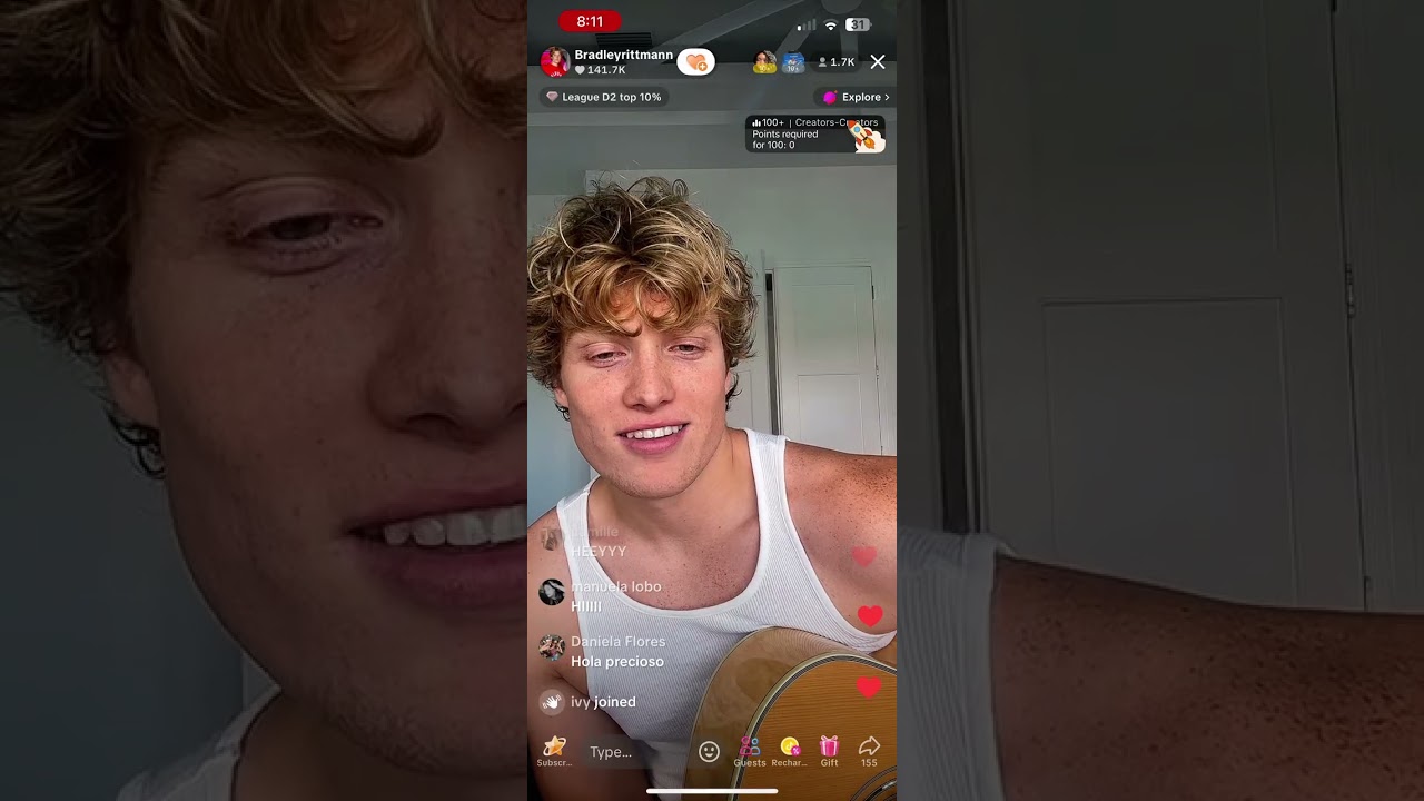 (SOME) of Bradley Rittmann's tiktok live