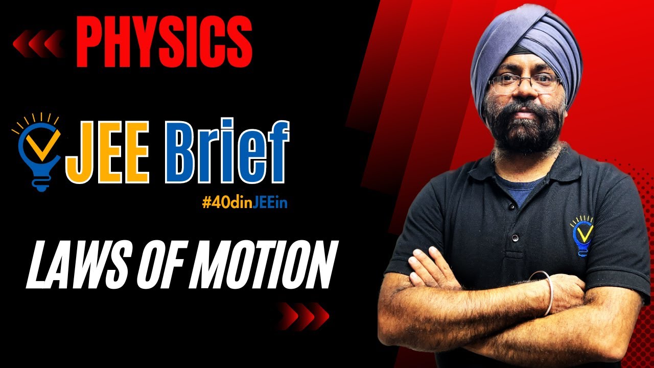 JEE Brief: Laws of Motion | Vora Classes | JEE | JEE ADVANCED | IIT | CBSE #40dinJEEin
