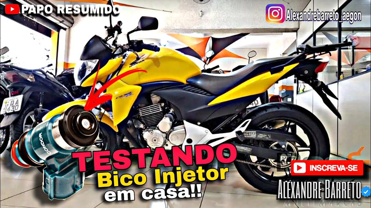 Não liga?! Como testar bico da CB300 em casa!!