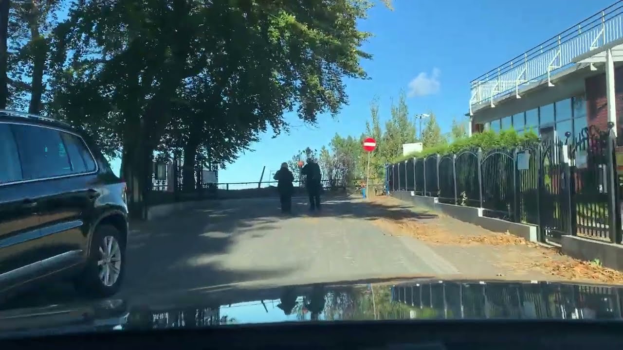 Jastrzębia Góra poza sezonem przejazd jesień pazdziernik