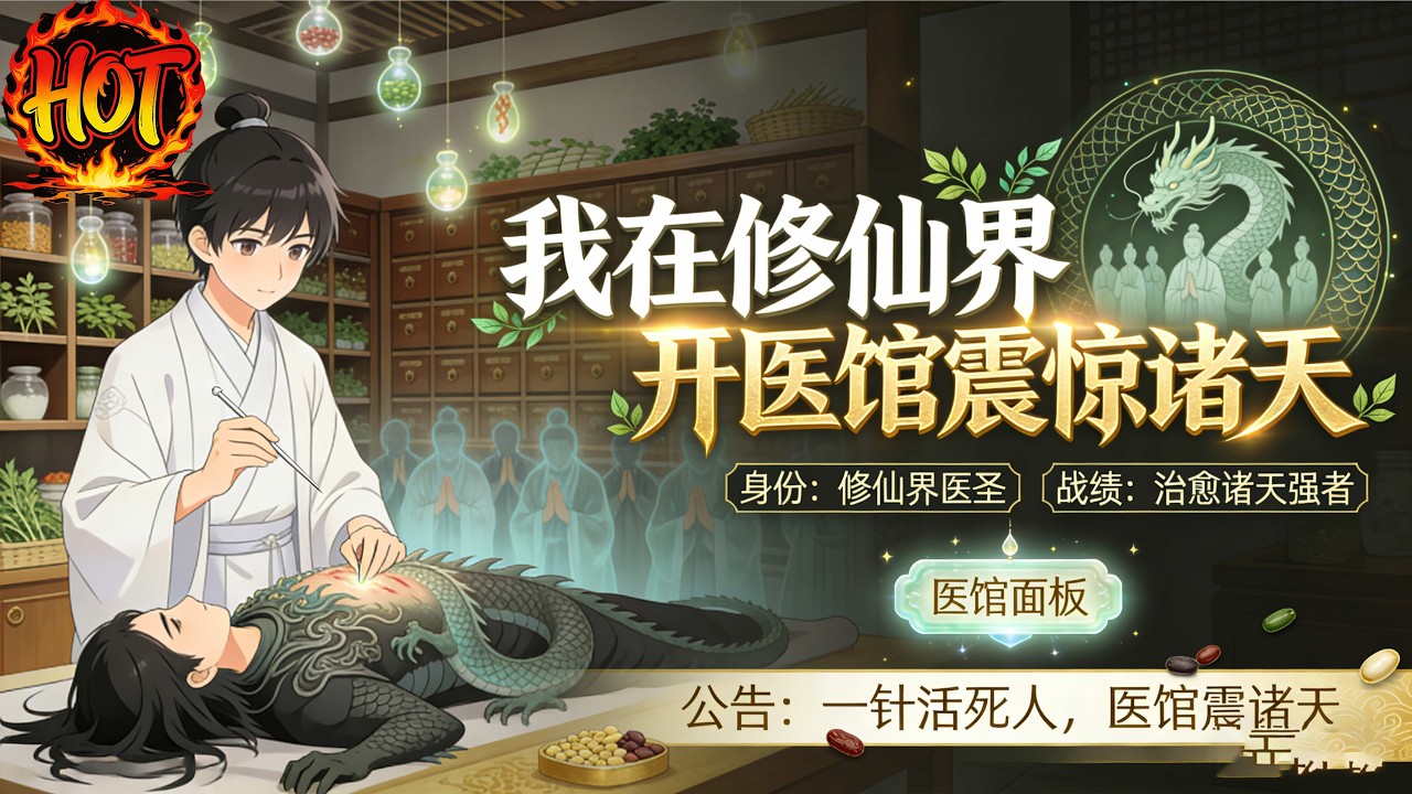 ✨【强推】《我在修仙界开医馆震惊诸天》第1~65集丨穿越者林凡在落霞镇开济世医馆，激活悬壶济世系统，其判定的“小毒小伤”竟是修仙界致命存在。#穿越 #末世 #异能 ##动态漫画# 漫野推文