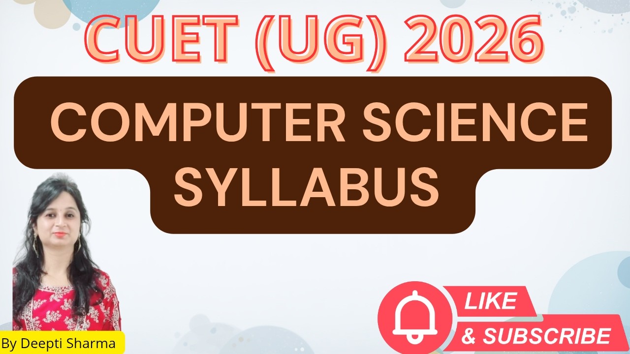 CUET UG 2026 Computer Science Syllabus #cuetug2026 #cuet2026 #cuetug #cuetexam #cuetexam2026 #cuet