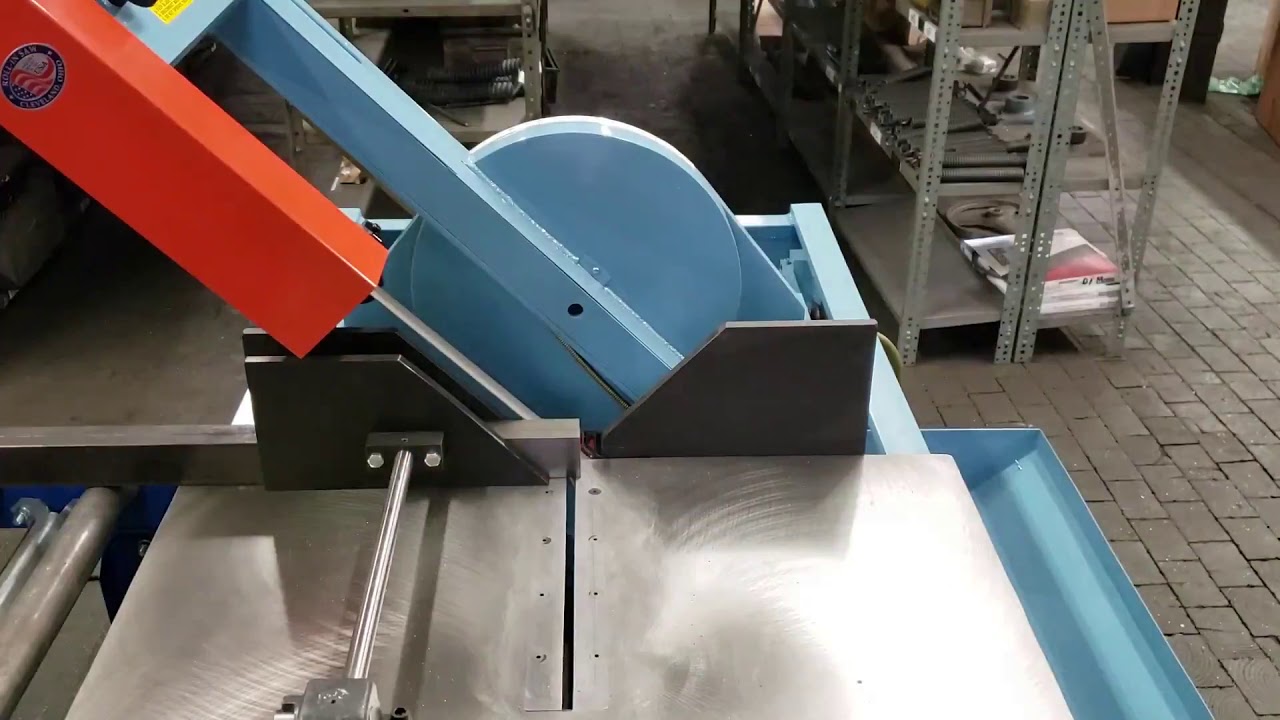 Roll-In Saw TF1420 Tilt-Frame Vertical Band Saw Product Demo